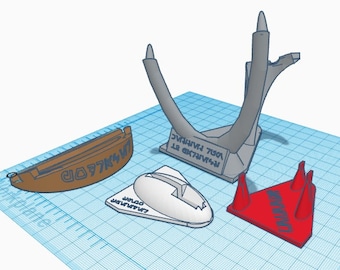 Fast Hunks 'o Junk 3D Printable Flight Stand files (for Micro Galaxy Squadron)