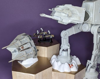 Hoth Battle 3D Printed Flight stands (for Micro Galaxy Squadron)