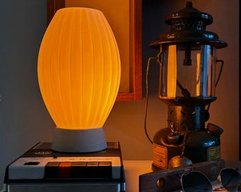 Minimalist Concrete Table Lamp: Eco-Friendly Bedside Light with UK Adapter