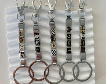 Personalized charm keychains, pendant keychains, bag charms, charm bag charms, personalized keychains,  Halloween gift, Christmas Gift
