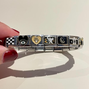 Italian Charms Bracelet,Custom silver Italy Charms,Personalized Italian Bracelet,Evil Eye Charms,Jewelry Gifts for Her,Christmas gift
