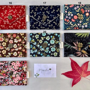 Mini billetera de tela hecha a mano con cierre a presión: tarjetero pequeño, bolsa de algodón/lona, billetera de bolsillo, regalo para ella