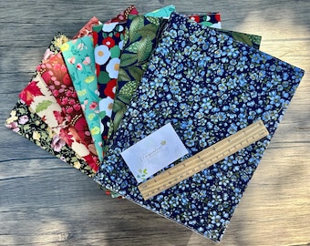 Floral Fabric Notebook Cover A4/Letter: Handmade Refillable Journal or Sketchbook for Writers & Artists