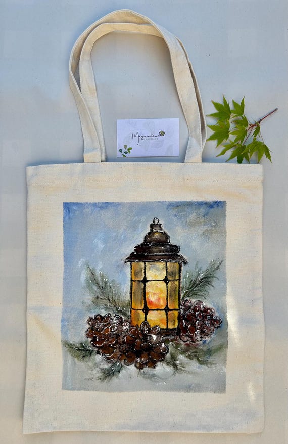 thumbnail image 2 of JOYIN 12 PCS 13.75" " Christmas Large Tote Bags Holiday Reusable Grocery ... For Sale Online 2 of 12