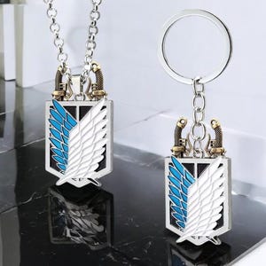 Limited Edition Titan Pendant Necklace - Wings of Freedom Sword Punk Jewelry for Men & Women Cosplay Accessory