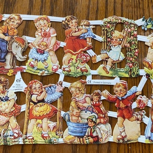 Vintage Kinder Die Cuts German Schrott / ATC / Junk Journals / Sammelalbum / Kartenherstellung / Collage / Mixed Media #2