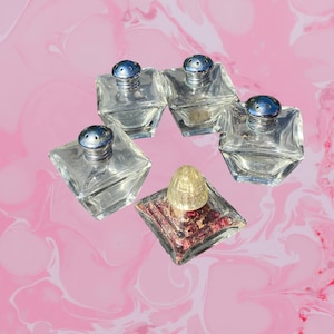 6 Assorted Vintage Glass Salt and Pepper Shakers  / MCM #4