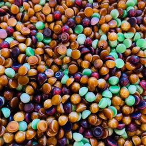 50 Vintage Glass Star Stones: Jewelry Repair, Resin, Clay