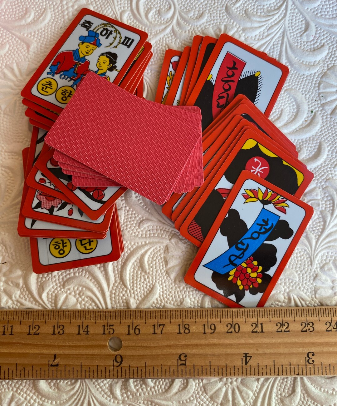 Vintage Miniature Asian Japsn Playing Cards Card Game / Junk Etsy