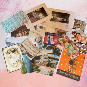 Huge Lot Ephemera / Vintage Papers/ Postcards / Greeting Cards ...