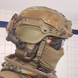 Peltor Headset Adapter Mount full Cut Helmet Gefechtshelm Schwer Bundeswehr Bw Dutch US Army ACH Mobast Galvion Viper3 EARMON M32 comtac xp