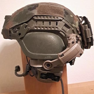 Peltor 8 VIII Comtac 3M Headset Adapter Mount Arc Full Cut Helmet Gefechtshelm Bundeswehr Bw Dutch US Army ACH Mobast Galvion rail arm swing