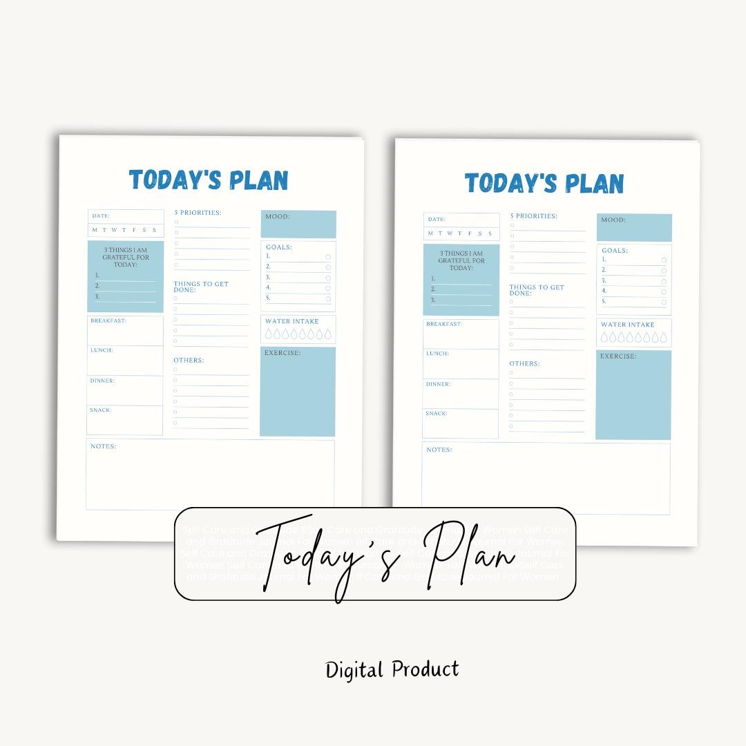 Today’s Goal Planner, Daily Planner, Goal Setting Printable ...