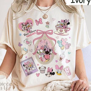Coquette Bow Minnie And Daisy Shirt, Disney Besties Shirt, Disneyworld Shirt, Disney Summer Shirt, Disney Girls Trip Comfort Colors Shirt