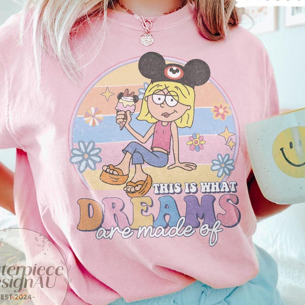Camiseta Disney de Lizzie McGuire de Comfort Colors®, camiseta "This Is What Dreams Are Made Of", camiseta retro de viaje a Disneyworld, atuendo de Magic Kingdom