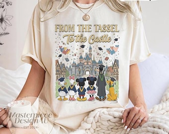Mickey and Friends From The Tassel To The Castle Shirt, Disney Graduation 2026 T-shirt