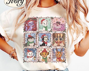 Magical Cats Christmas Shirt, Marie Cheshire Cat Simba Xmas Top, Lucifer Cheshire Cat Santa Hat Tee