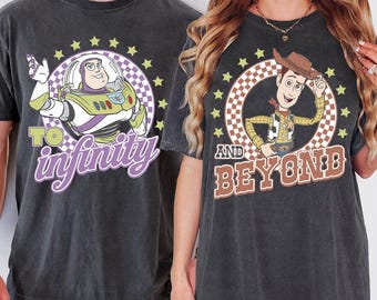 To Infinity And Beyond Couple Shirt, Buzz And Woody Matching T-Shirt, Disney Toy Story Shirt Matching Trip Tee