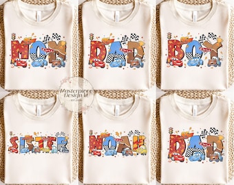 Disney Cars Family Shirt, McQueen Birthday Shirt, Pixar Lightning Tee, Custom Name Cars Shirt, Cars Matching Shirt, Disney Group Trip Shirt