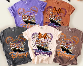 Halloween on the High Seas Disney Cruise Shirt, Matching Disney Cruise Family Tee, Halloween Cruise Squad 2025, Spooky Disney Shirt