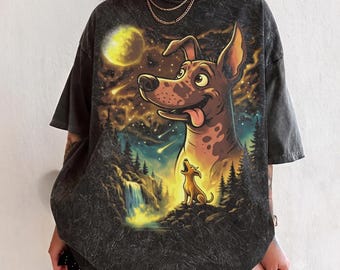Dante Dog 90s Full Moon T-shirt, Pixar Coco Dog Howling to the Moon Tee, Top, Magic Kingdom Friends Tee