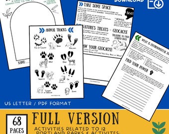 Full Version - Heal & Grow: A Creative Field Guide for Connecting to the Outdoor World - Portland, OR Field Guide for Kids (PRINTABLE)