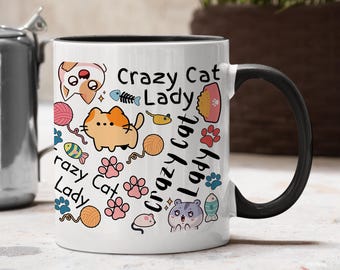 Purrfect Cat Lover's Mug | Cute Cat-Themed Coffee Cup | Ideal Gift for Cat Enthusiasts | Cat Owner Drinkware | Feline Fun Mug