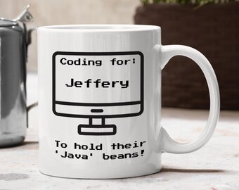 Customizable Programmer's Mug – Perfect Gift for Coders, Developers, and Tech Enthusiasts – Add Your Own Name!