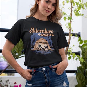 Adventure Awaits Shirt, Hiking Shirt, Camping Lover Shirt, Outdoors Shirt, Camping Shirt, Mountain Shirt, Hiker Shirt, Nature Lover Shirt
