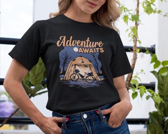 Adventure Awaits Shirt, Hiking Shirt, Camping Lover Shirt, Outdoors Shirt, Camping Shirt, Mountain Shirt, Hiker Shirt, Nature Lover Shirt