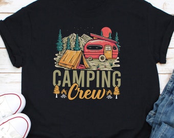 Camping Crew Shirt, Camp Life Shirt, RV Camper Shirt, Road Trip Crew Shirt, Camping Lover Shirt, Happy Camper Shirt, Campfire Shirt