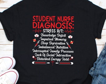 Student Nurse Diagnosis Shirt, Future Nurse Shirt, Future RN Shirt, Nurse In Progress Shirt, Nursing School Shirt, Nurse Intern Shirt
