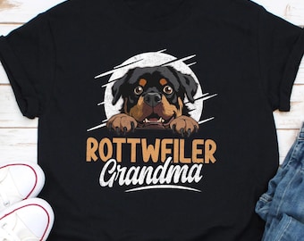 Koszulka babci Rottweiler, Koszulka babci Rottie, Prezent dla psa Rottweiler, Prezent dla babci Rottie, Koszulka właściciela psa, Koszulka miłośnika psów, Pies Rottie