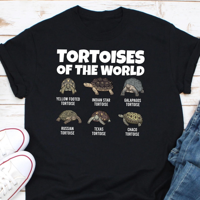 Tortoises of the World Shirt, Turtle Shirt, Funny Tortoise Tee ...