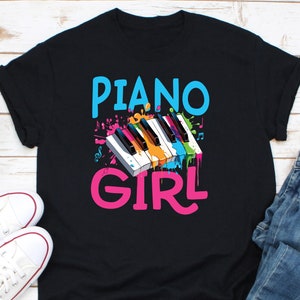Piano Girl Shirt, Pianist Shirt, Piano Lover Shirt, Gift For Pianist, Band Music Shirt, Piano Player Gift, Gift For Musician, Musician Shirt
