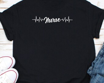 Heartbeat Nurse Shirt, Cardiac Nurse Shirt, Cardiovascular Nurse Shirt, Cardiology Nurse Shirt, Love Nurse Shirt, Nurse Appreciation Gift