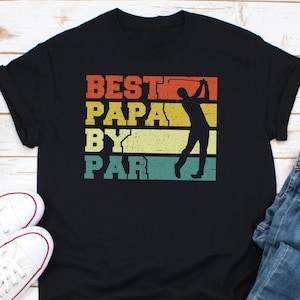 Miglior papà alla pari camicia, camicia da golf papà, regalo papà golfista, camicia da golfista, camicia da giocatore di golf, regalo per golfista, camicia da golf papà, camicia da golf