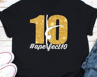 Ein perfektes 10 Jahre altes Turner-Shirt, Gymnastik-Mädchen-Shirt, Geschenk für Turner-Tochter, Gymnastik-Liebhaber-Shirt, Gymnastik-Tochter-Shirt