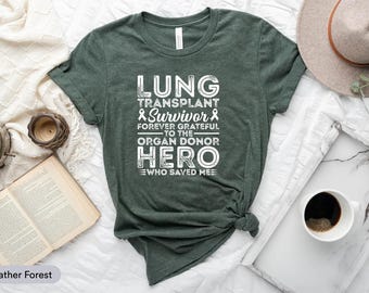 Lung Transplant Survivor Shirt, Lung Organ Donor Gift, I'm Living With A Lung Transplant Shirt, Lung Transplant Gift For Lung Recipient Gift