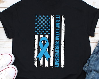It's My 1 Year Soberversary Shirt, Sobriety Gift, Sober Era Shirt, Sobriety Date Shirt, Clean And Sober Shirt, Sober Birthday Shirt
