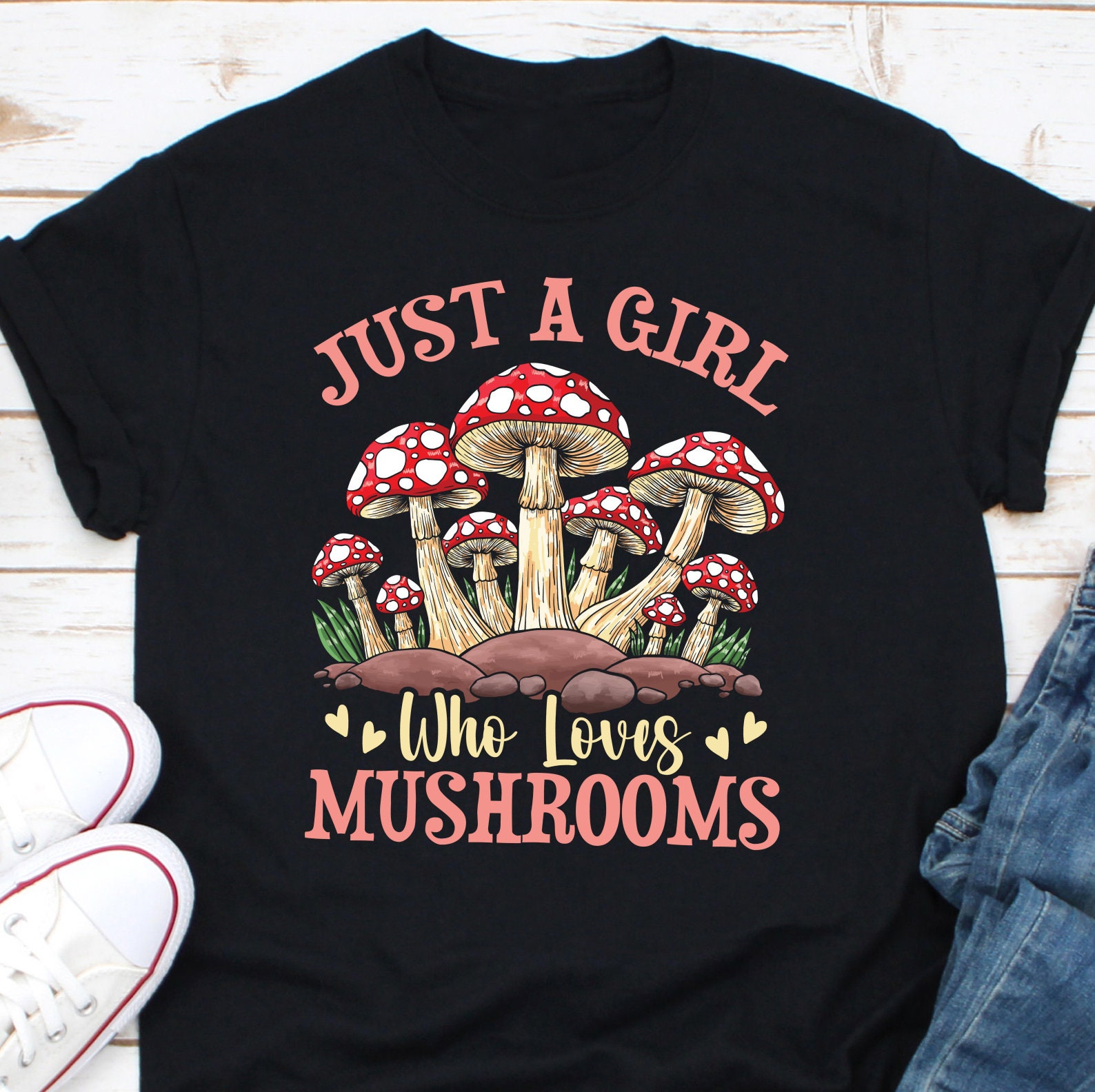 Mushroom Hunting T-Shirt – “Into The Forest I Go” Graphic Tee For Men & Women (Black, XL) - View #9