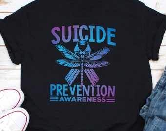 Camisa de conscientização sobre prevenção de suicídio, camisa de questões de saúde mental, camisa de conscientização sobre suicídio, camisa de fim de estigma, camisa de prevenção de suicídio