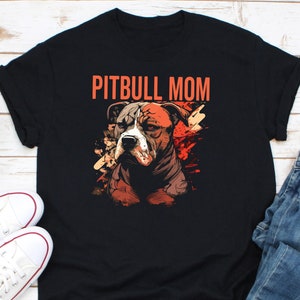 Pitbull Mama Shirt, Pitbull Hundeshirt, Geschenk für Pitbull Liebhaber, Pittie Shirt, Pitbull Mama Club Shirt, Pitbull Hund Mama Shirt, Pittie Liebhaber Geschenk