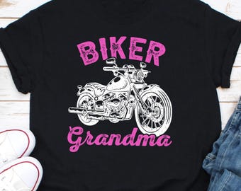 Biker Grandma Tshirt Png, Cool Grandma Tshirt Design, Biker Shirt| Funny Grandma TShirt, Grandma Gift, Motorcycle rider, Gift's for Grandma