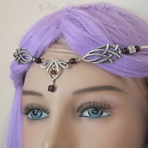 Maedieval Faery Tiara Necklace Circlet Celtic Choose Your Color