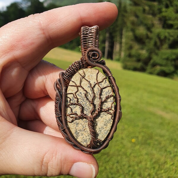 Solar Quartz Tree of Life Pendant - Capturing Sunlight