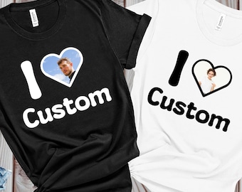 Personalized Photo Unisex Shirt: I Heart Custom Shirt