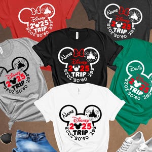 Personalized Disney 2025 Trip Shirt,Matching Disneyland Group Shirt,Disney Family Shirts,Disney Trip Shirt,Disneyland Shirts,Disneyworld Tee
