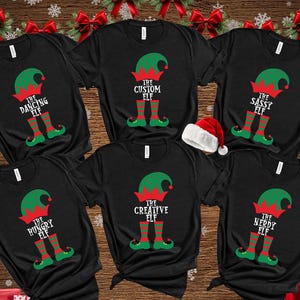 Custom The Elf Shirt, Custom Elf Shirt, Christmas Family Matching, Funny Christmas Shirt, Christmas Elf Shirts, Christmas Family Matching