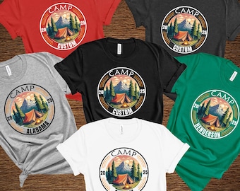 Personalisiertes Camp Crew 2026 Shirt: Individuelles Camping Familiengeschenk